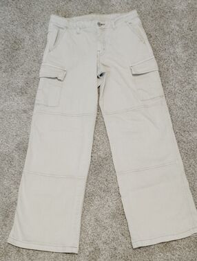 art class Cream Wide-Leg Cargo Jeans